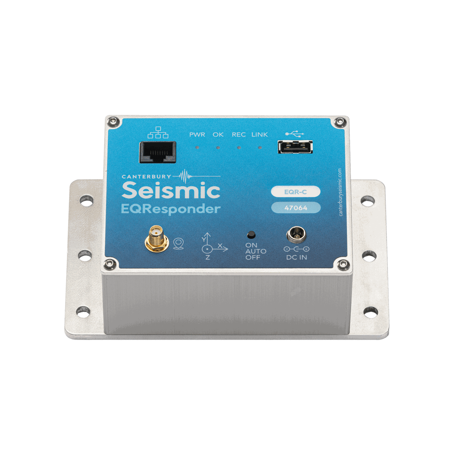Canterbury Seismic EQR-C multi-channel seismic recorder, detail view